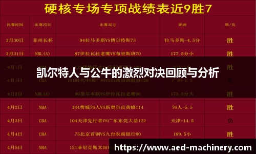 凯尔特人与公牛的激烈对决回顾与分析